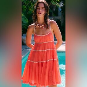 NWT Free People Mimosa Flower Dress — XS 💗